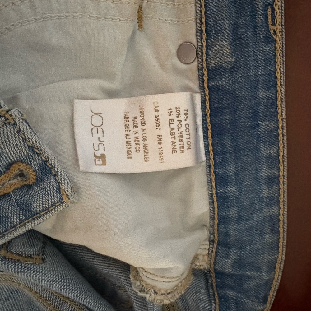 Joe's Light Wash Straight Leg Lightweight Distressed Women's Jeans W26 - Picture 5 of 6